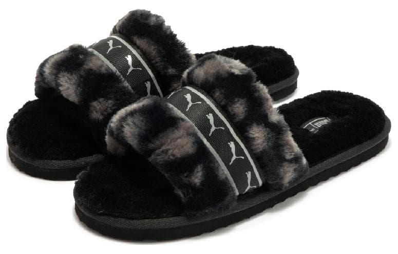 PUMA Fluff Remix Animal Bx 'Black Grey' Women's 5
