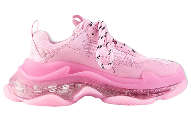 Balenciaga Triple S Clear Sole Sneakers Pink Women's 4