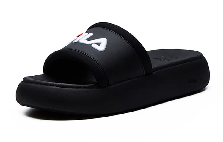 FILA Donut Fashion Casual Slippers For Black Women's 6