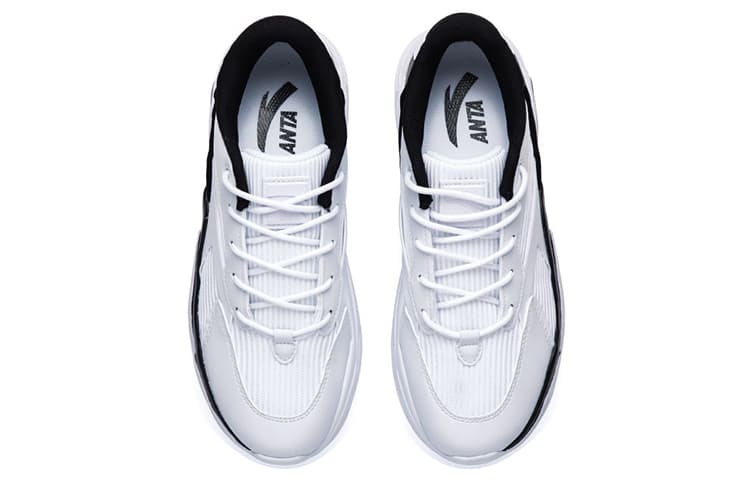 Anta Comfortable Breathable Simple Casual Dad Shoes Women's White Black 6