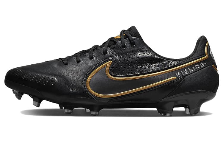 Nike Tiempo Legend 9 Elite Fg Black Metallic Gold 2
