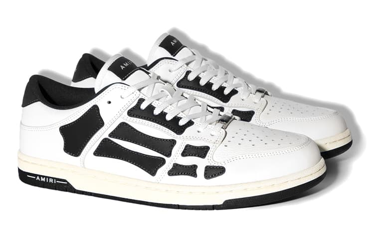 AMIRI Skel Top Low 'White Black' 4