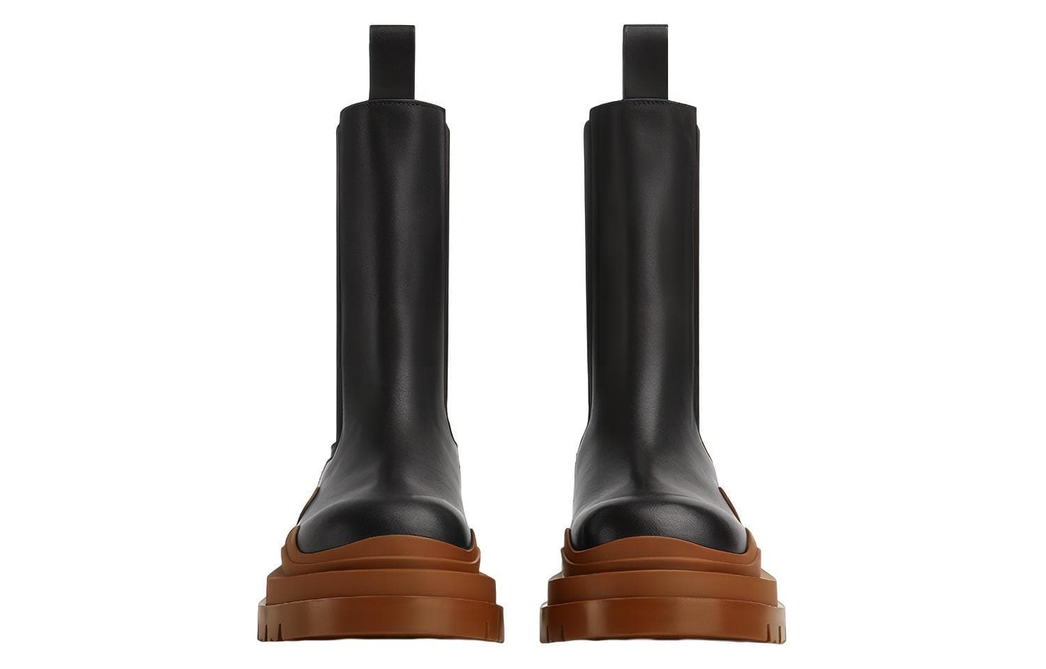 Bottega Veneta Tire Boots Black Cognac 3