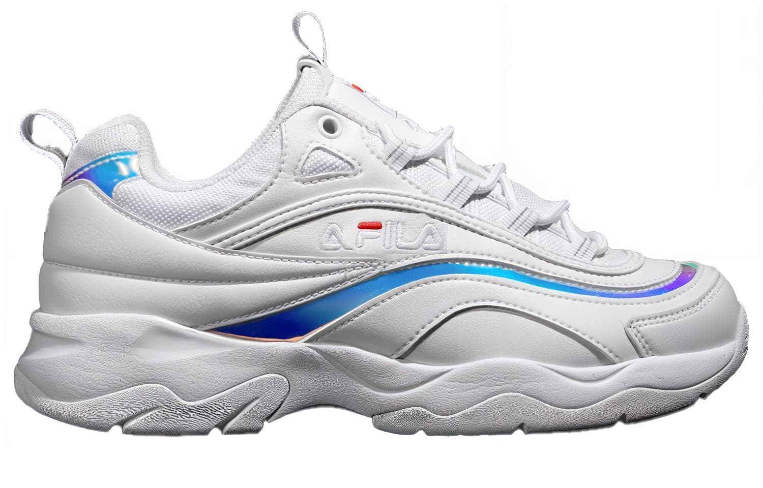 FILA Ray Prism Retro Running Shoes White/Blue 4