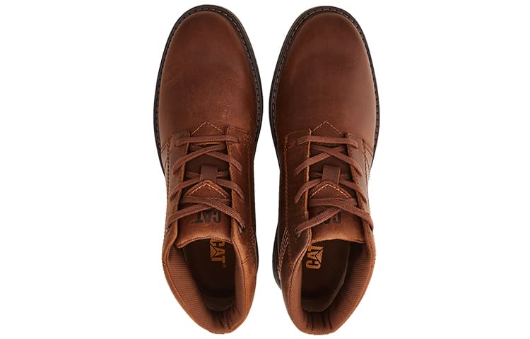 CAT Outdoor Boots Men Brown Red 6