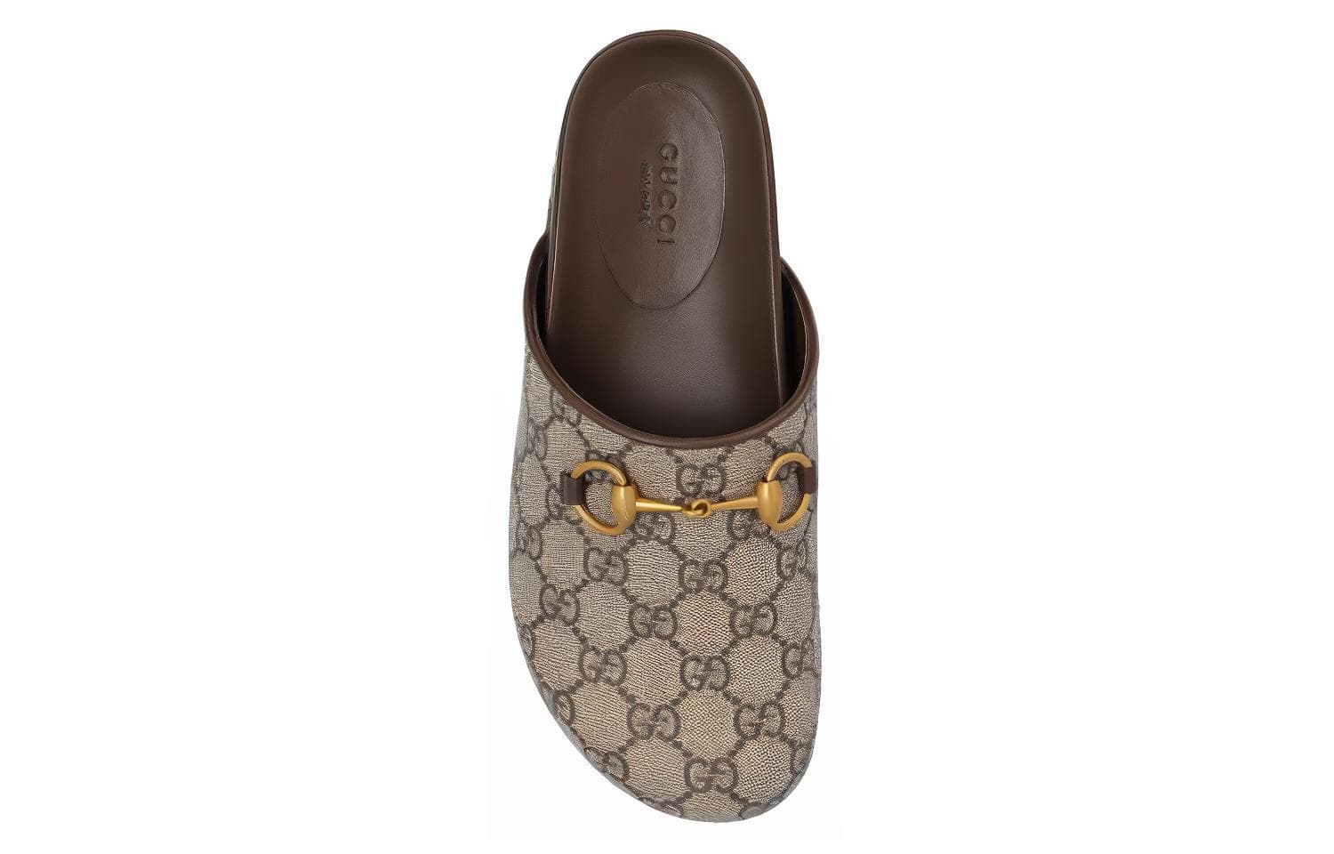 GUCCI Women's Horsebit Slipper 'GG Supreme Beige' Women's 6