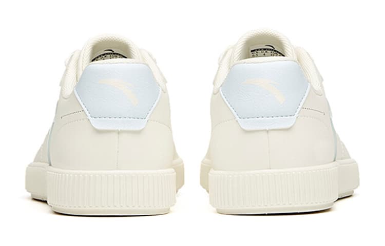 Anta Life Collection Slip-Resistant Lightweight Wear-Resistant Low-Top Skateboard Shoes Women's White Blue 6