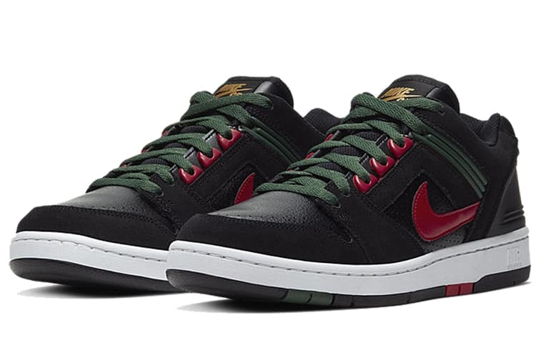 Nike Sb Air Force 2 Low Black Gucci 5