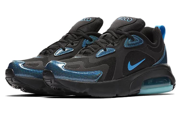Nike Air Max 200 Black Blue Hero GS 6