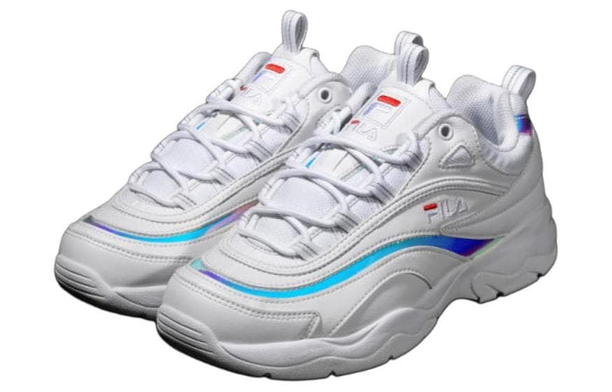 FILA Ray Prism Retro Running Shoes White/Blue 5