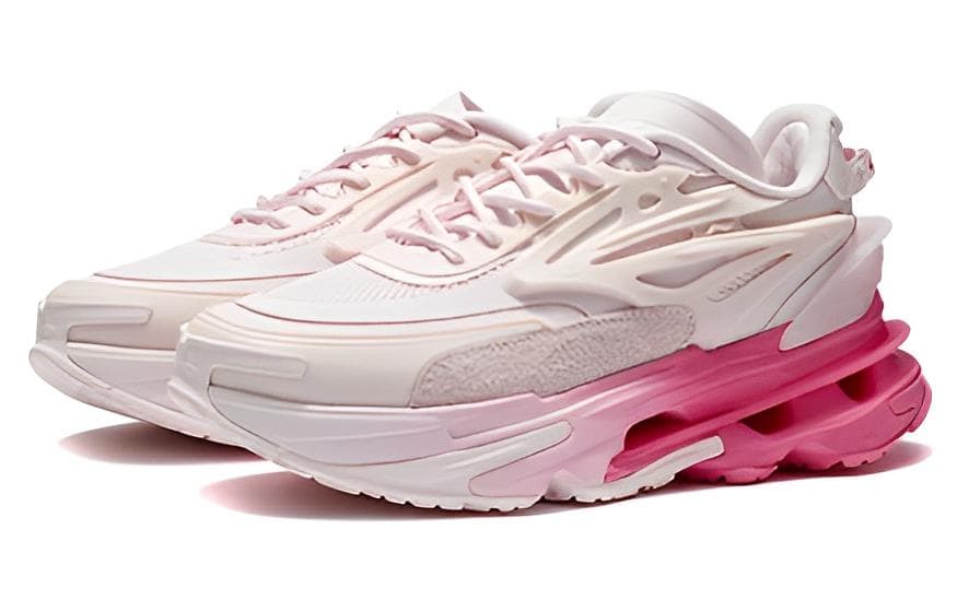 LiNing CF Xingshan Version 2 Anti Slip And Wear Resistant Lightweight Low Top Casual Shoes Women's Light Rose Pink 6