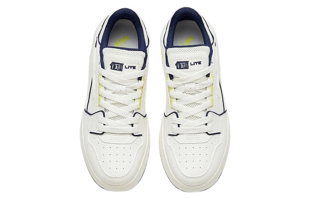 Anta Street Naughty Lite Slip-Resistant Cushioning Low-Top Skateboard Shoes Men's White Blue 4