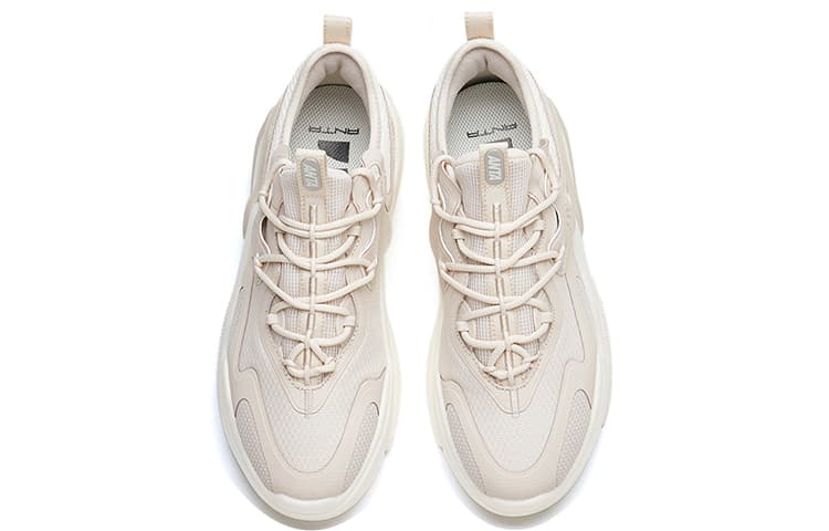 Anta AT91 Low-Top Skateboard Shoes Women's Gray White 5