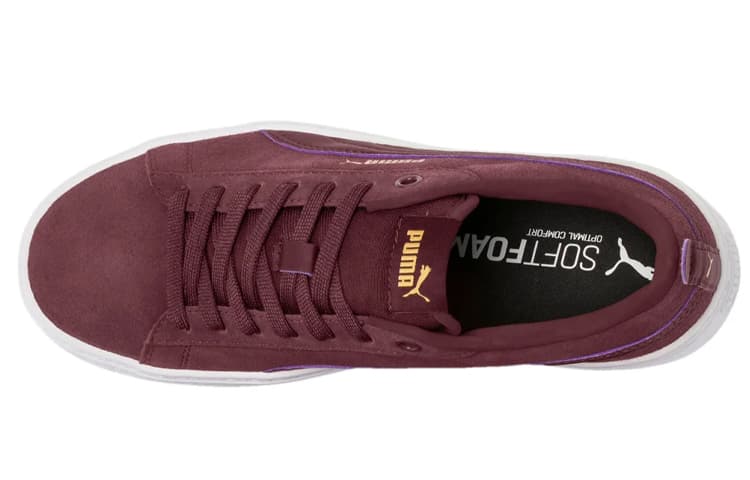 PUMA Smash Platform Sd Casual Board Shoes Red Women's 6