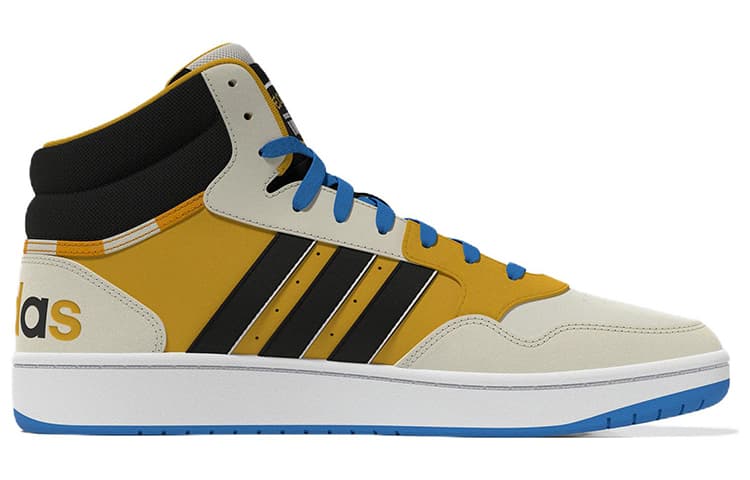 Adidas Neo Neo Hoops 3.0 Mid 'Creamwhite Yellow Blue' 4