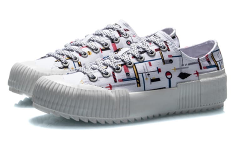 LiNing Low-Top Skateboard Shoes Women's White 5