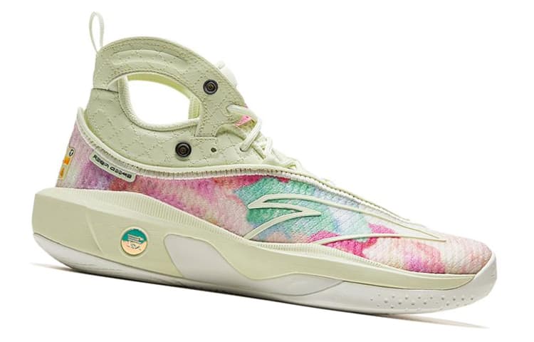 Anta KT8 KT 8 Four Fruits Soup Anti-Slip Wear-Resistant High-Top Basketball Shoes Men's Green Red 3