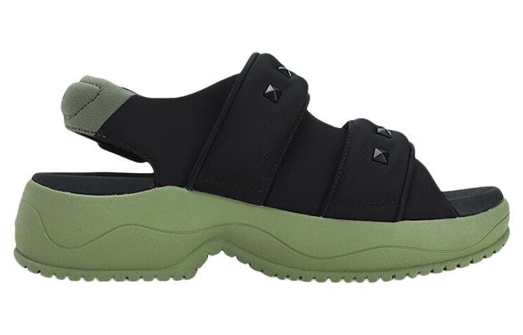 FILA Puff Sandals 'Black Green' Women's 3