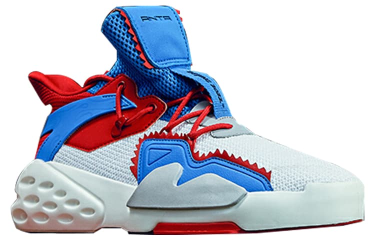 Anta Bastard Durable Breathable Full Coverage Lightweight Mid-Top Casual Shoes Men's Red Blue 4