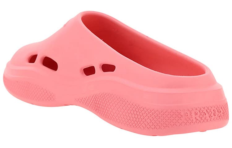 PRADA Rubber Slippers Pink Women's 6
