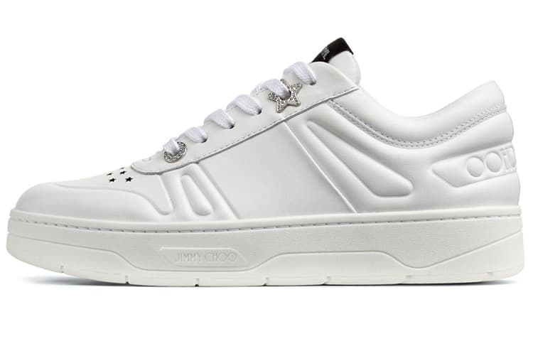 Jimmy Choo Hawaii Casual Low-Top Fashion Sneakers Women's White 2