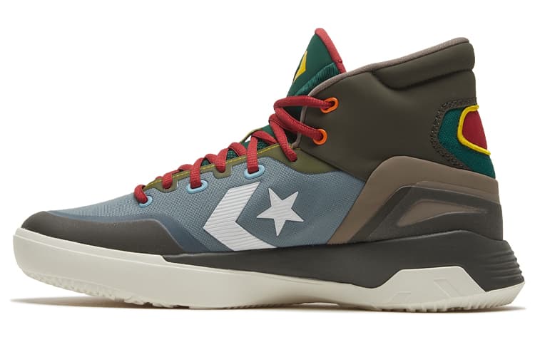 Converse G4 High Top Basketball Shoes Dark Green 2