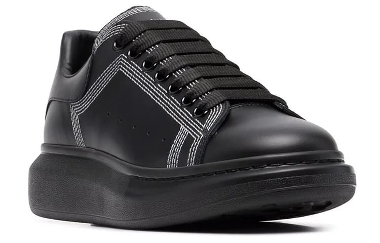Alexander McQueen Oversized Embroidered Black Silver 6