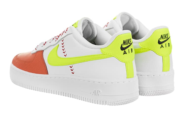 Nike Air Force 1 LV8 SPRB Slip-Resistant Cushioning Wear-Resistant Low-Top Skateboard Shoes GS White Orange Green 6