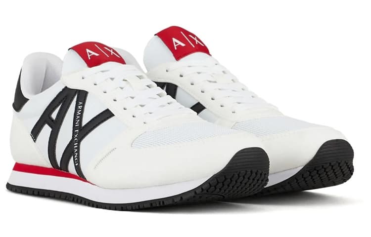 ARMANI EXCHANGE Logo-patch Lace-up Sneakers 3