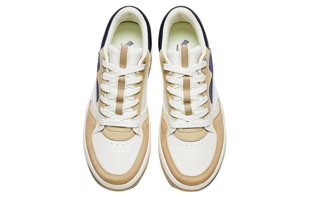 Anta C37 Series Anti-Slip Wear-Resistant Low-Top Skateboard Shoes Men's Yellow White Blue 3