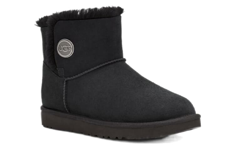 UGG Mini Bailey Snaps 'Black' Women's 5