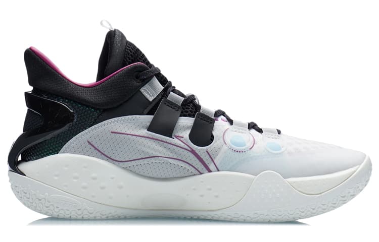 LINING SONIC 9 Basketball Shoes Men Mid-Top Standard White/Black 3