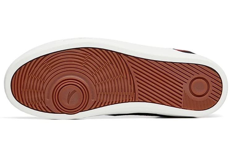 ANTA Ao Li Skateboard Shoes Men Low-Top Black Ivory White 3