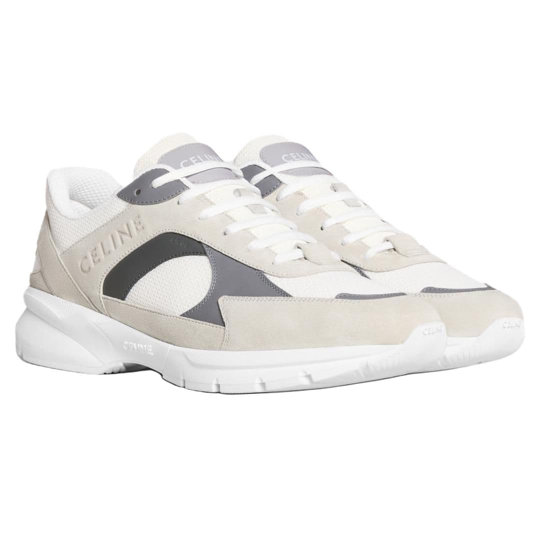 CELINE Runner Cr 03 Low Top Casual Shoes Men's Gray 5