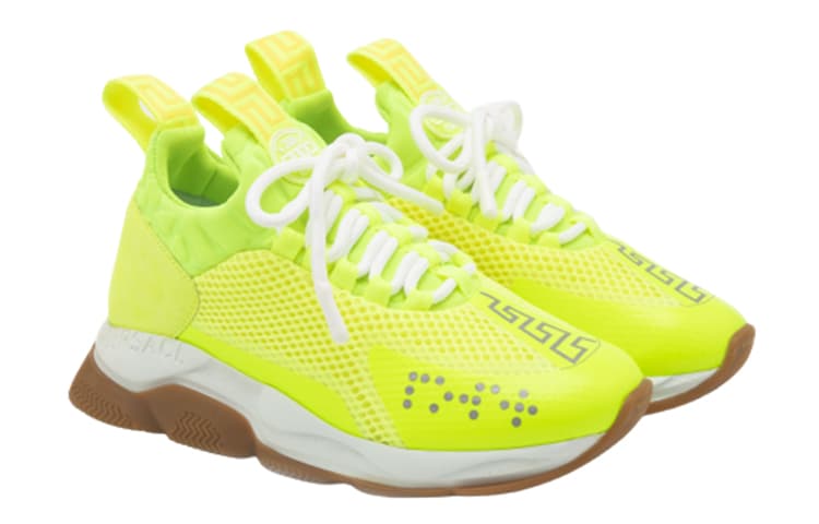 VERSACE Cross Chainer Neon Yellow 4