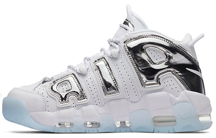 Nike Air More Uptempo Chrome White Women's 2