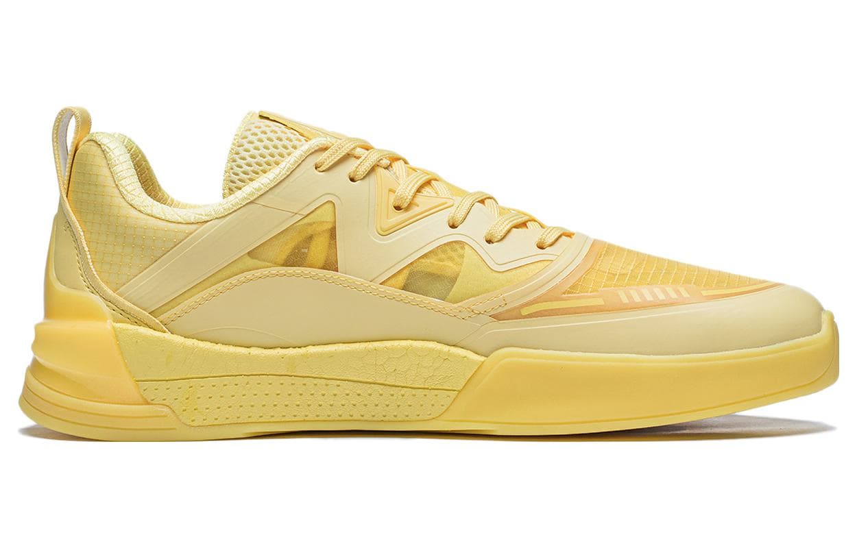 LiNing LINGTENG Skateboard Shoes Men Low-Top Yellow 3