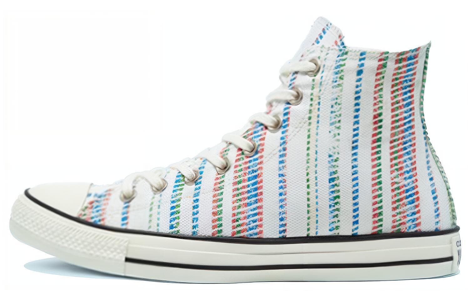 Converse Chuck Taylor All Star Comfortable Slip-Resistant Durable High Top Canvas Shoes Unisex White Blue Multi-Color