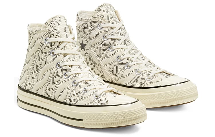 Converse Chuck Taylor All Star 70 Hi Runway Cable Knit Egret Women's 6