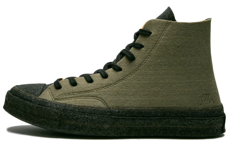 Converse Chuck Taylor All Star 70 Hi Jw Anderson Felt Stone Grey Flame Orange 2