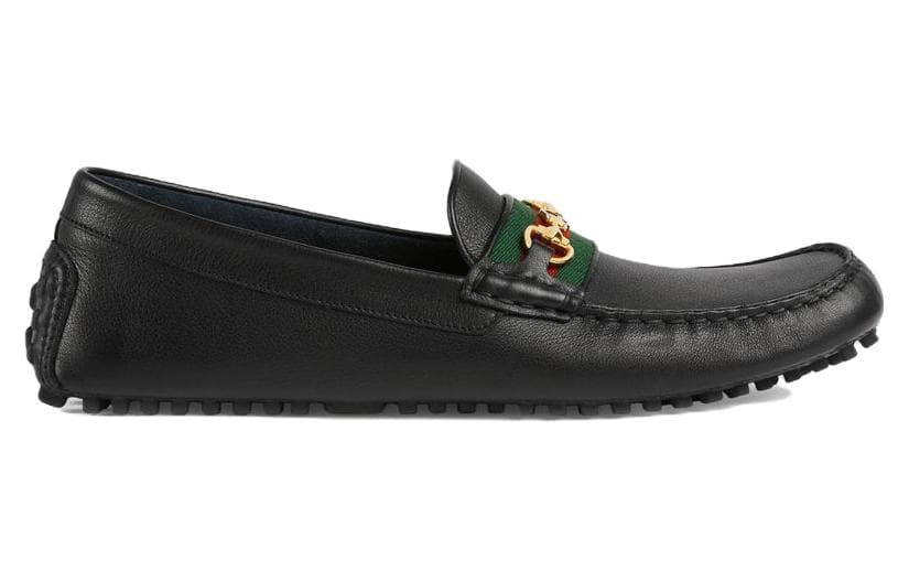 GUCCI Horsebit Casual Shoes Men's Black 4