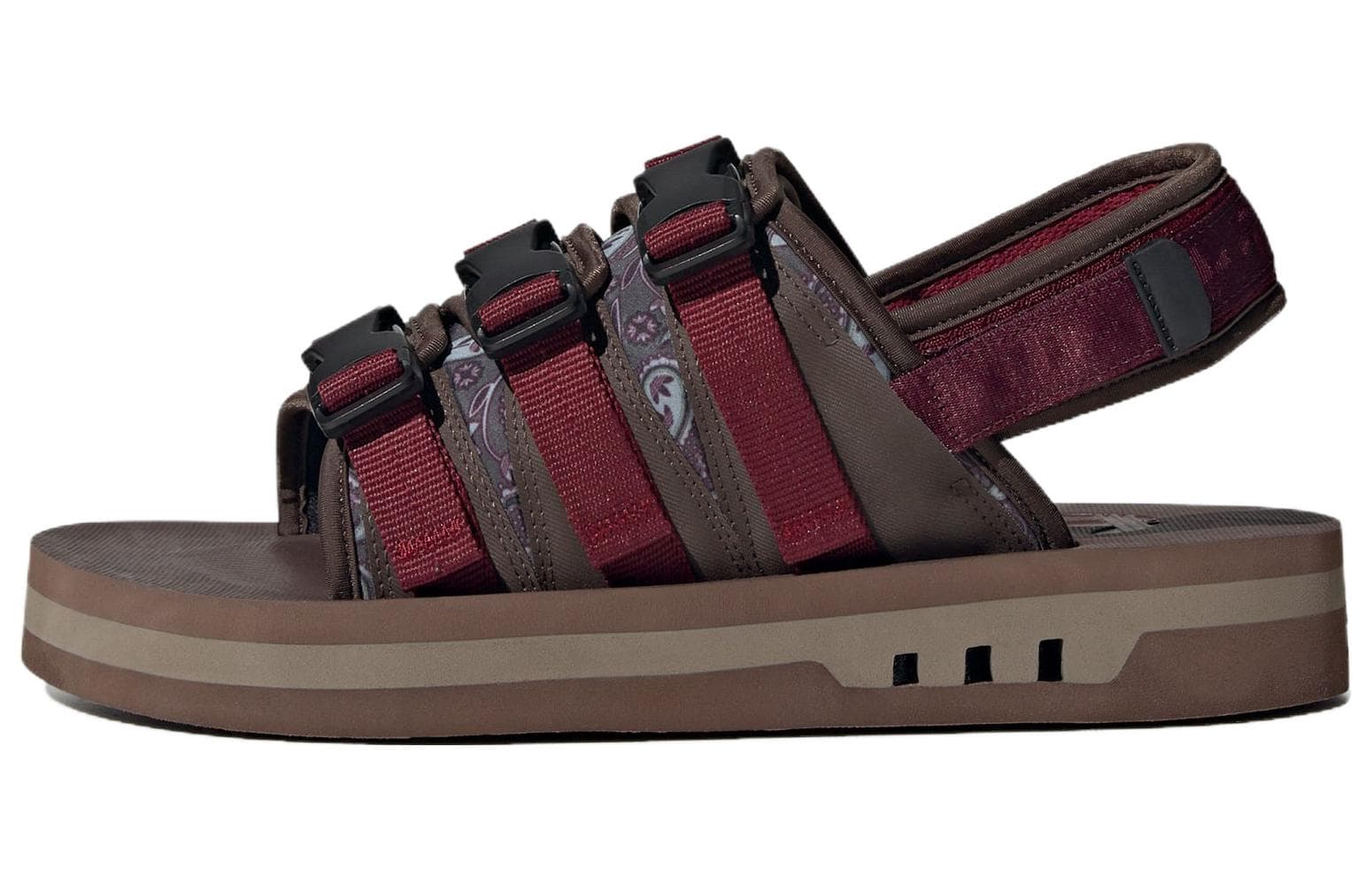 Adidas Originals AdiSTRP Sandals 'Burgundy Brown' 2