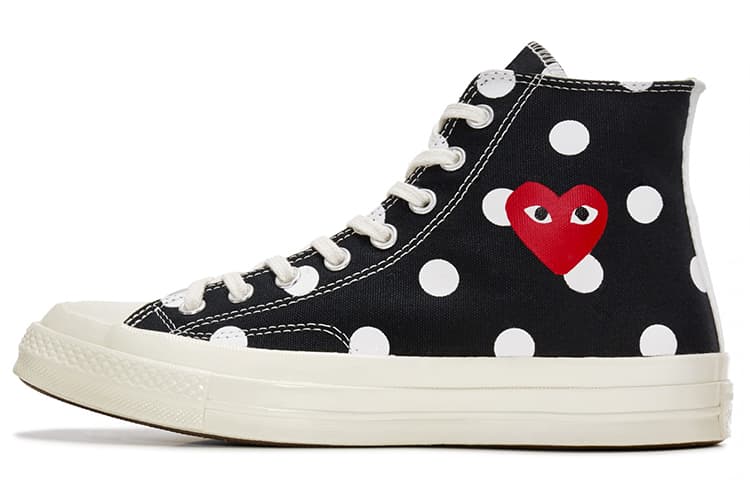 Converse Chuck Taylor All Star 70 Hi Comme Des Garcons Play Polka Dot Black