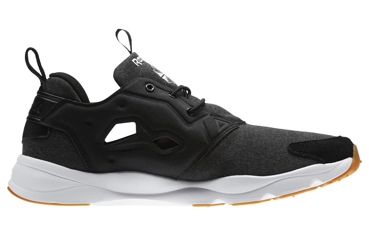 Reebok Unisex Furylite Heather Sneakers Black 3