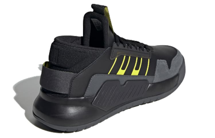 Adidas Neo Bball90s 'Black Gray Yellow' 5