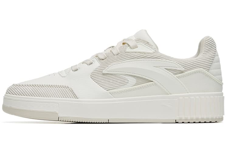 Anta 982 Low-Top Skateboard Shoes Men's White Gray