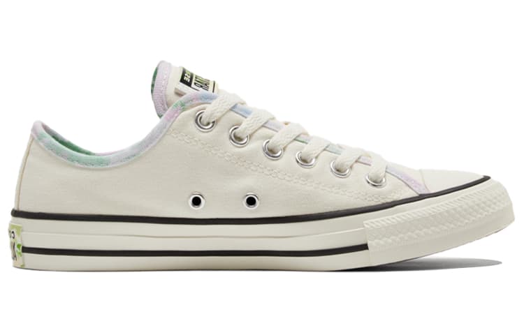 Converse Chuck Taylor All Star Abrasion Resistant Low top Canvas Shoes Women's Beige Multicolor 4