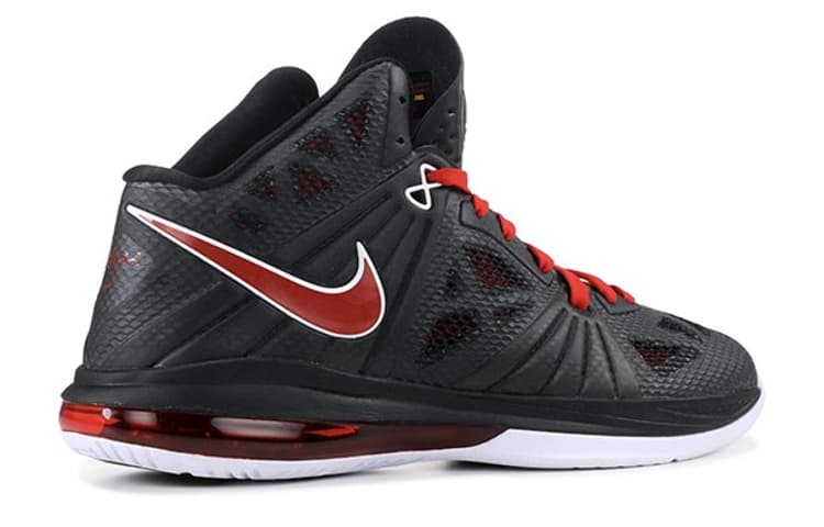 Nike LeBron 8 Ps White/Black/Red 5