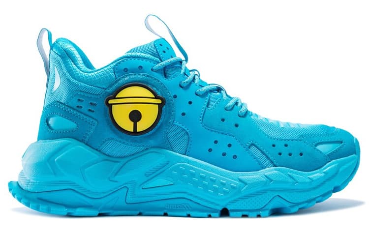 Mizuno Genesis Machine Polyester Leather Nylon Suede Comfortable Versatile Cushioned Slip-Resistant Wear-Resistant Breathable Mid-Top Casual Shoes Unisex Blue 3