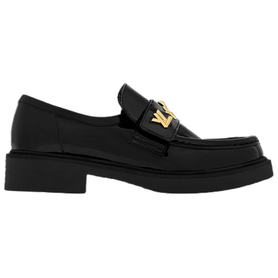 LOUIS VUITTON Academy Loafers Women's Black 4